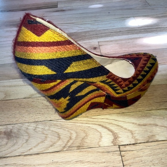 Steve Madden Pammyy Wedge Aztec Multi Color - Picture 8 of 11